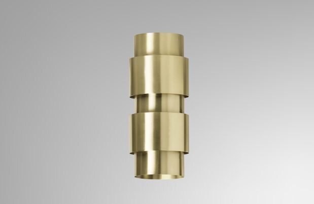CTO Lighting Ring - Short - DALI-A Wall Light satin nickel with satin nickel detail