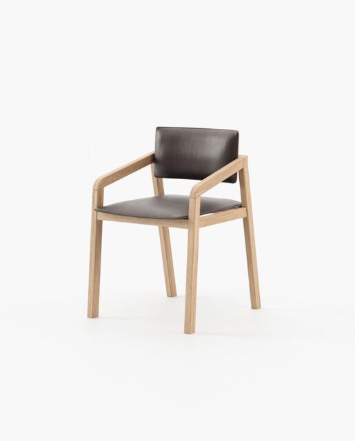 Laskasas MULL with arms Dining Chair & Bench Athens Dark Brown