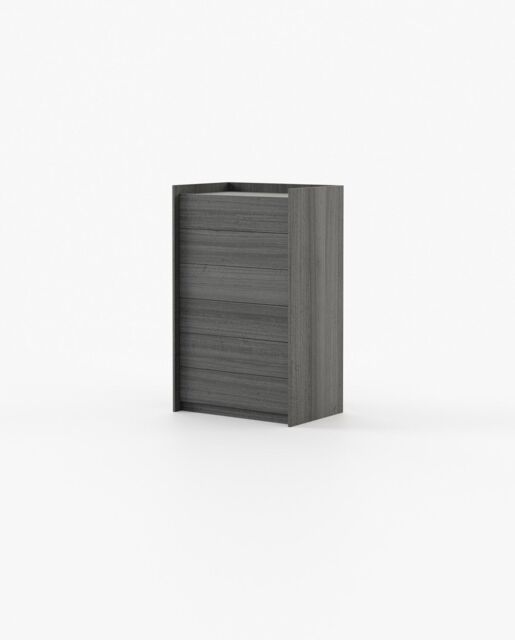 Laskasas ENDY Tallboy Chest of Drawers Grey Eucalyptus Veneer Matte