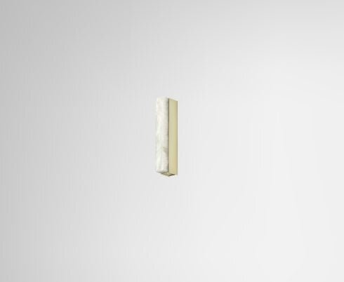 CTO Lighting Artes 300 - DALI-A Wall Light satin brass with satin brass details and honed alabaster