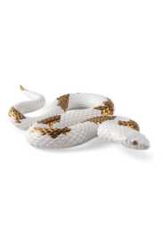 Lladro Snake (white - copper)