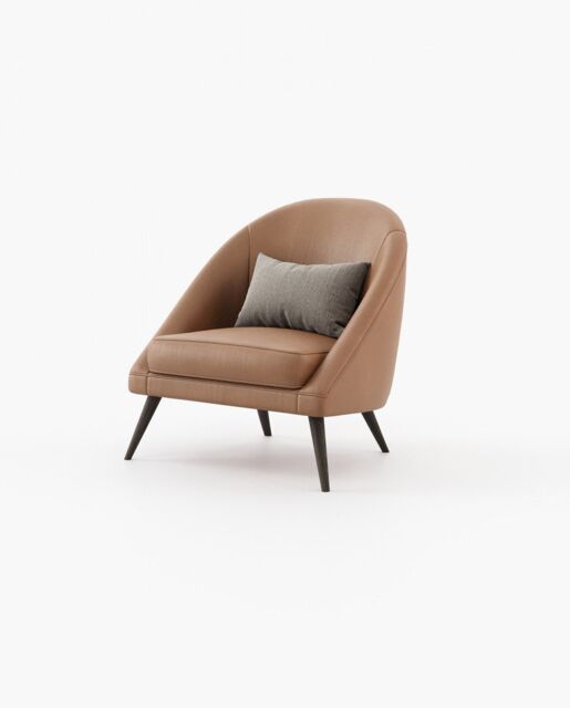 Laskasas JOE Armchair Berlin Camel Leather