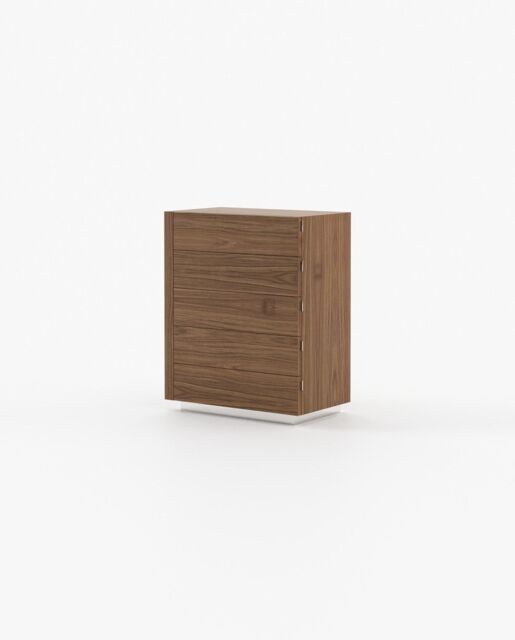 Laskasas KIRA Tallboy Chest of Drawers Walnut Veneer Matte