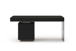 Oston Desk - Smoke Oak - Left Hand Drawers - thumbnail 4