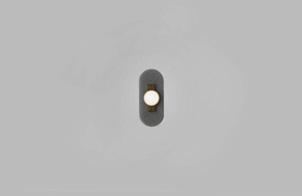 CTO Lighting Modulo - Single Wall Light bronze with smoked kiln glass and matt glass
