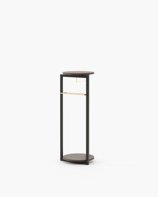 Laskasas AIRON Coat & Umbrella Stand Smoked Eucalyptus Veneer Matte