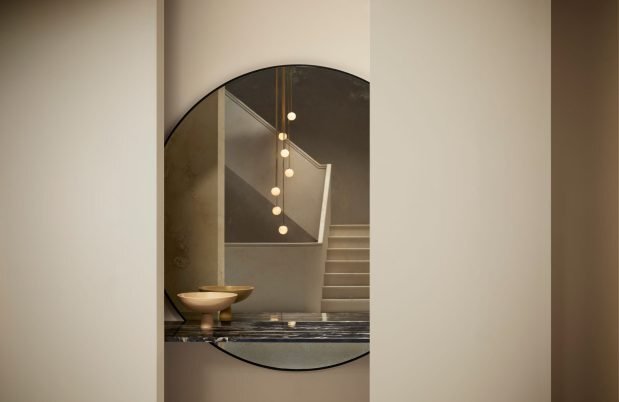 CTO Lighting Mezzo Cluster - Round 8 - DALI-A Pendant Light antique bronze