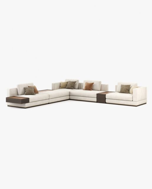 Laskasas FLETCHER chaiselongue large module Sofa Vienna Cream