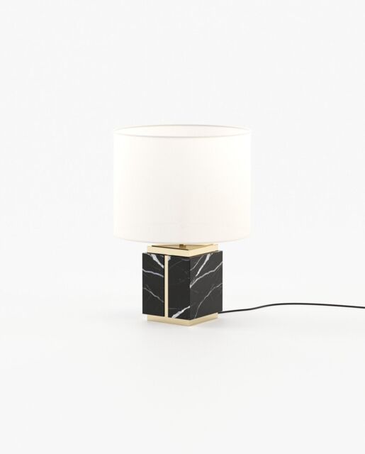 Laskasas LITTLE  Table & Desk Lamp Nero Marquina Polished Marble