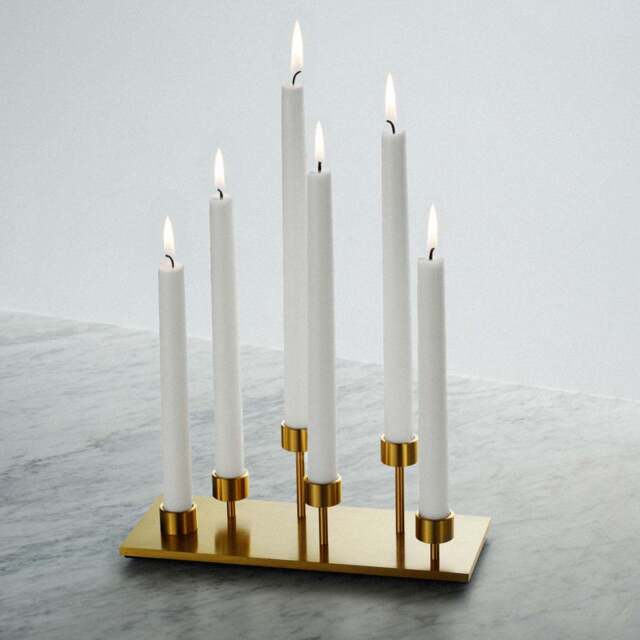 Buster + Punch UK-MA-CAN-BR-A Machined Candelabra Brass