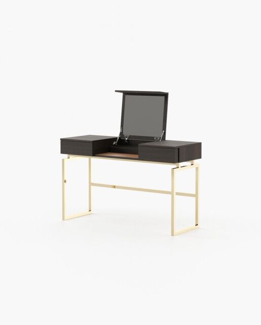 Laskasas AMY Dressing Table Smoked Oak Veneer Matte