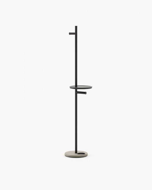 Laskasas GOZO Coat & Umbrella Stand Aged Oak Veneer Matte
