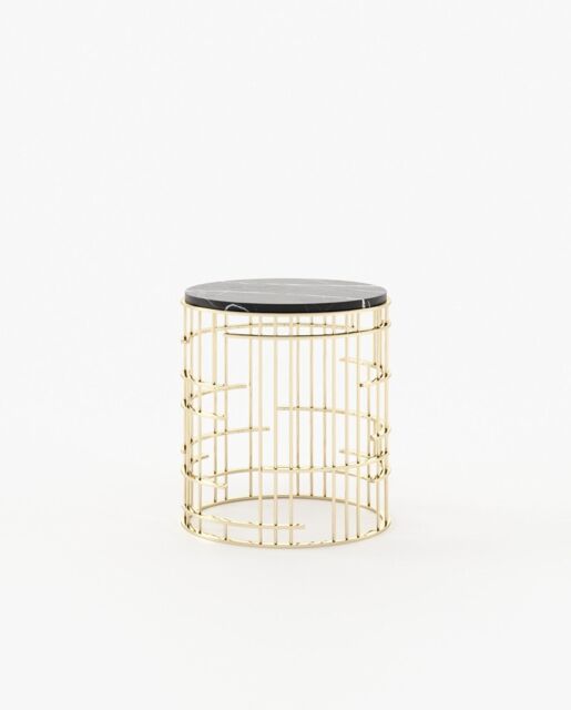 Laskasas MERCY Nest & Side Table Nero Marquina Polished Marble