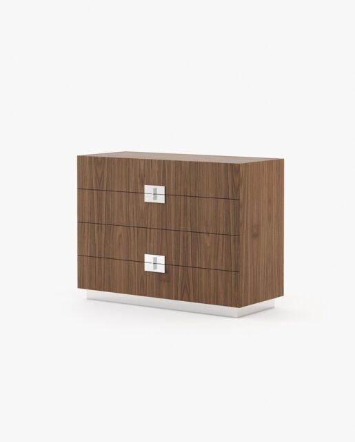 Laskasas LADY Set of 4 Chest of Drawers Walnut Veneer Matte