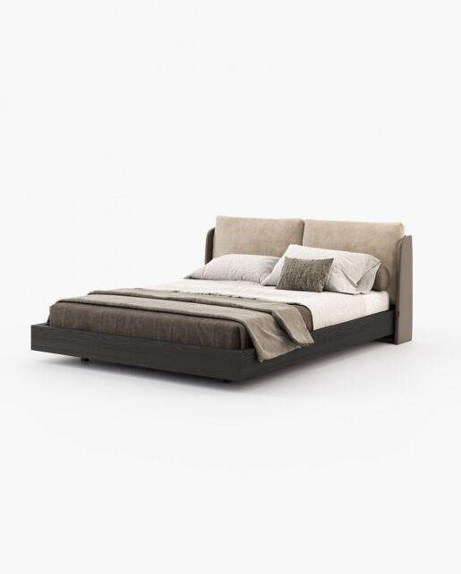 Laskasas BROOKE Bed & Headboard Berlin Siena Leather