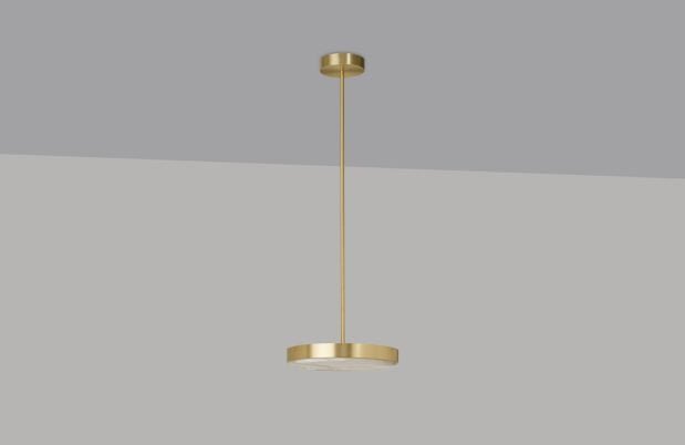 CTO Lighting Anvers Medium - DALI-A Pendant Light satin brass with honed alabaster