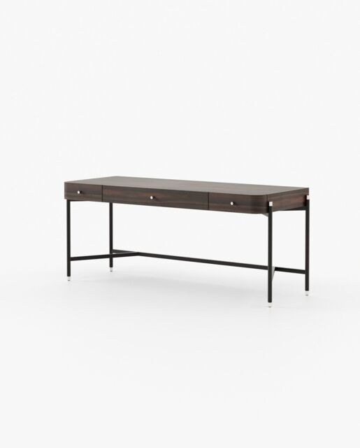 Laskasas ROSIE Desk Smoked Eucalyptus Veneer Matte