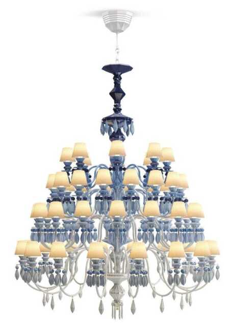 Lladro Belle De Nuit Chandelier 56 Lights - Blue (CE/UK)