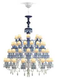Lladro Belle De Nuit Chandelier 56 Lights - Blue (CE/UK)