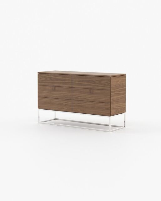 Laskasas MALE Set of 6 Chest of Drawers Walnut Veneer Matte