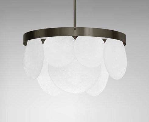 CTO Lighting Sasha - DALI-A Pendant Light antique bronze with fritted glass