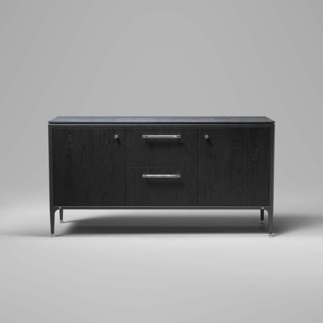 Buster + Punch GCF-752558 Cross - Medium Cabinet Steel - Black Ash
