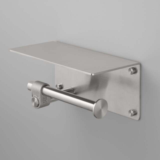 Buster + Punch UTA-072157-01 Cast - With Shelf Toilet Roll Holder Steel