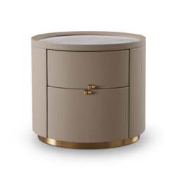 Ritz Bedside Table - White Marble - thumbnail 4