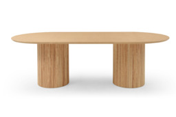 Lantine 240 Dining Table - Pill Shaped - Ash Oak - thumbnail 4
