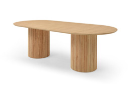 Lantine 240 Dining Table - Pill Shaped - Ash Oak - thumbnail 3