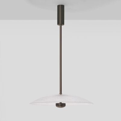 CTO Lighting Cielo Large DALI-A Pendant Light bronze with fritted glass
