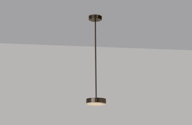 CTO Lighting Anvers Small Pendant Light antique bronze with honed alabaster