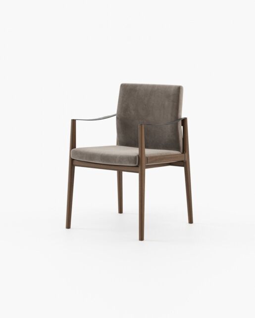 Laskasas JAYNE with arms Dining Chair & Bench Vienna Khaki