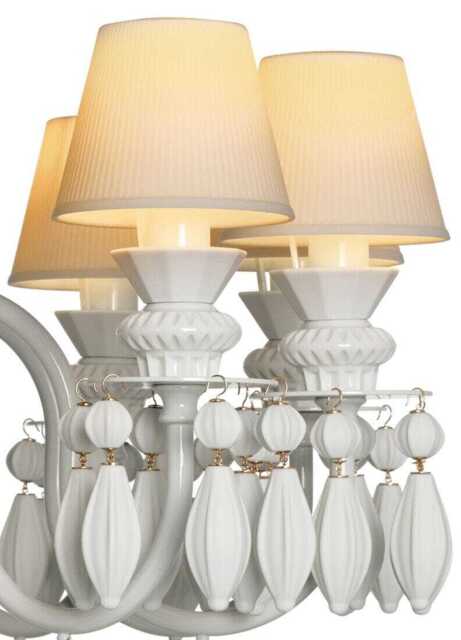 Lladro Belle De Nuit Chandelier 12 Lights - White (CE/UK/CCC)