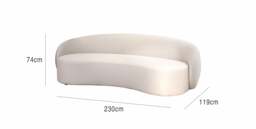 Araco Atelier Willow 3 Seater Sofa Daisy - thumbnail 4