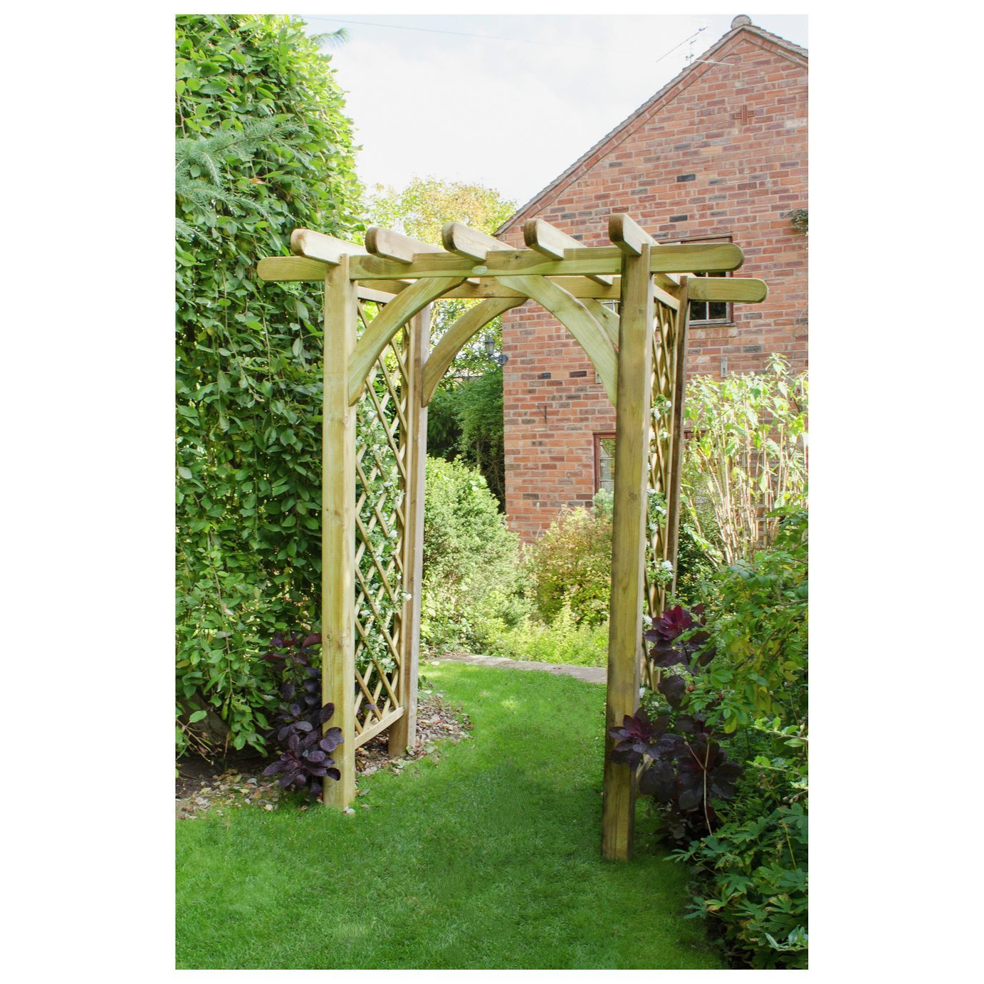 Forest Garden Ultima Pergola Arch with 2 Side Panels - image 1