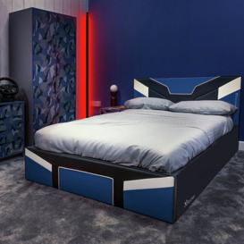 X Rocker Cerberus Gaming Bed in a Box Double - Blue - thumbnail 2