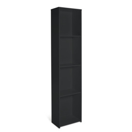 Argos Home Malibu Narrow Wood Effect Bookcase - Black