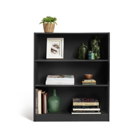 Argos Home Malibu Short Bookcase - Black - thumbnail 2