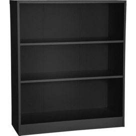 Argos Home Malibu Short Bookcase - Black - thumbnail 1