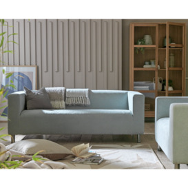 Argos Home Moda Velvet 3 Seater Sofa - Mustard - thumbnail 2