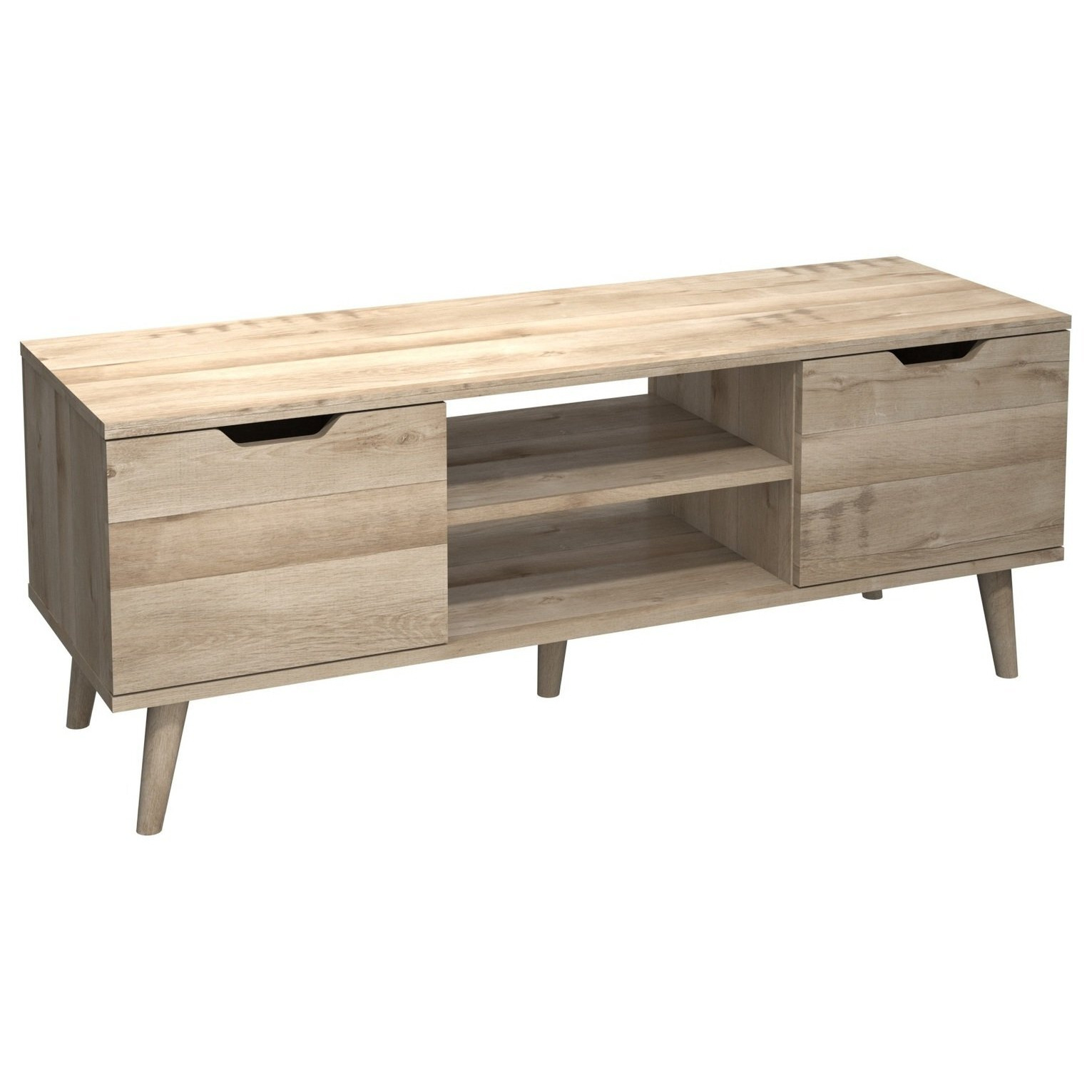 One Call Sherwood 2 Door TV Unit - Oak