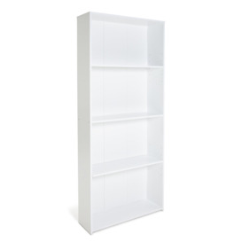 Argos Home Malibu Bookcase - White - thumbnail 1