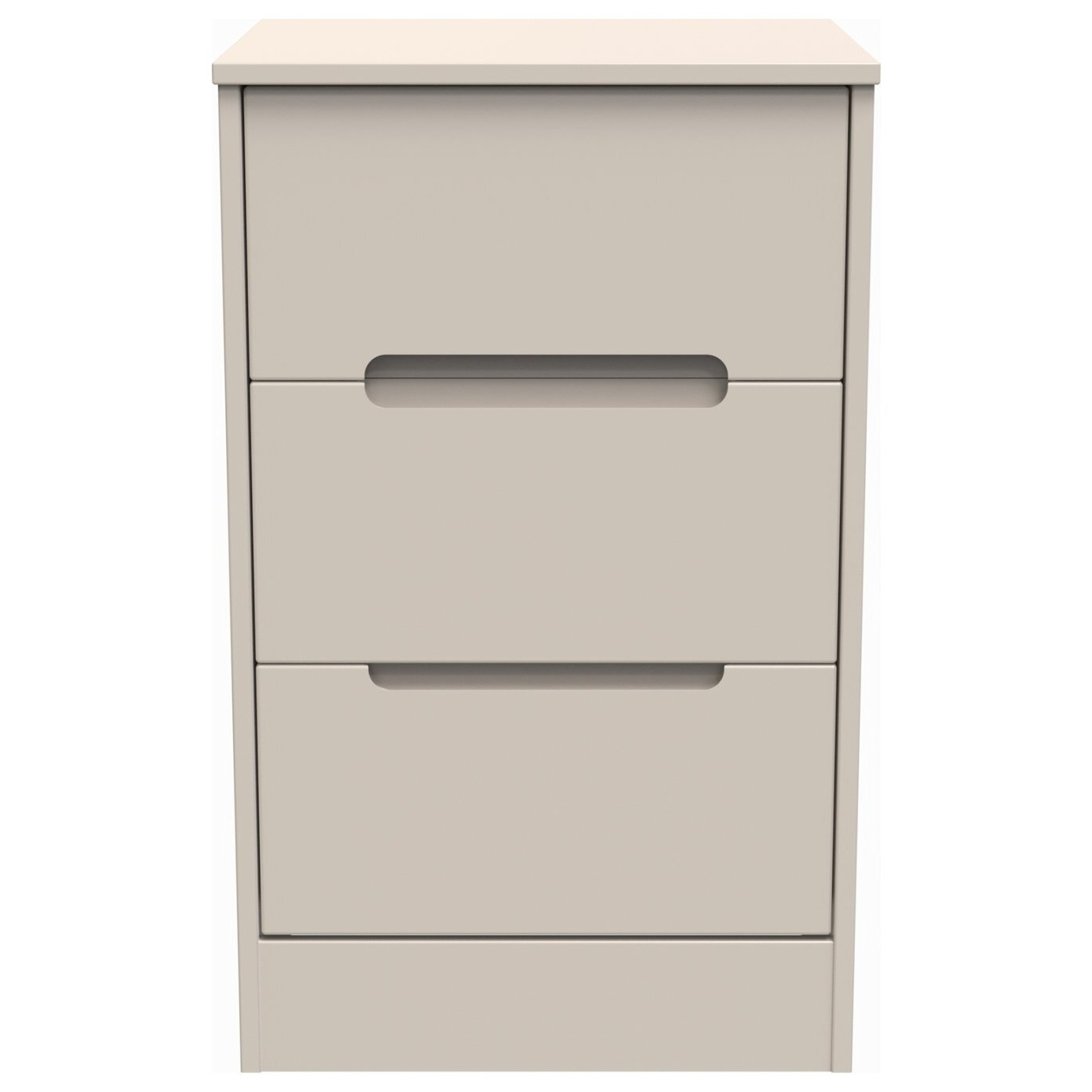 Toulouse 3 Drawer Bedside Table - Cashmere