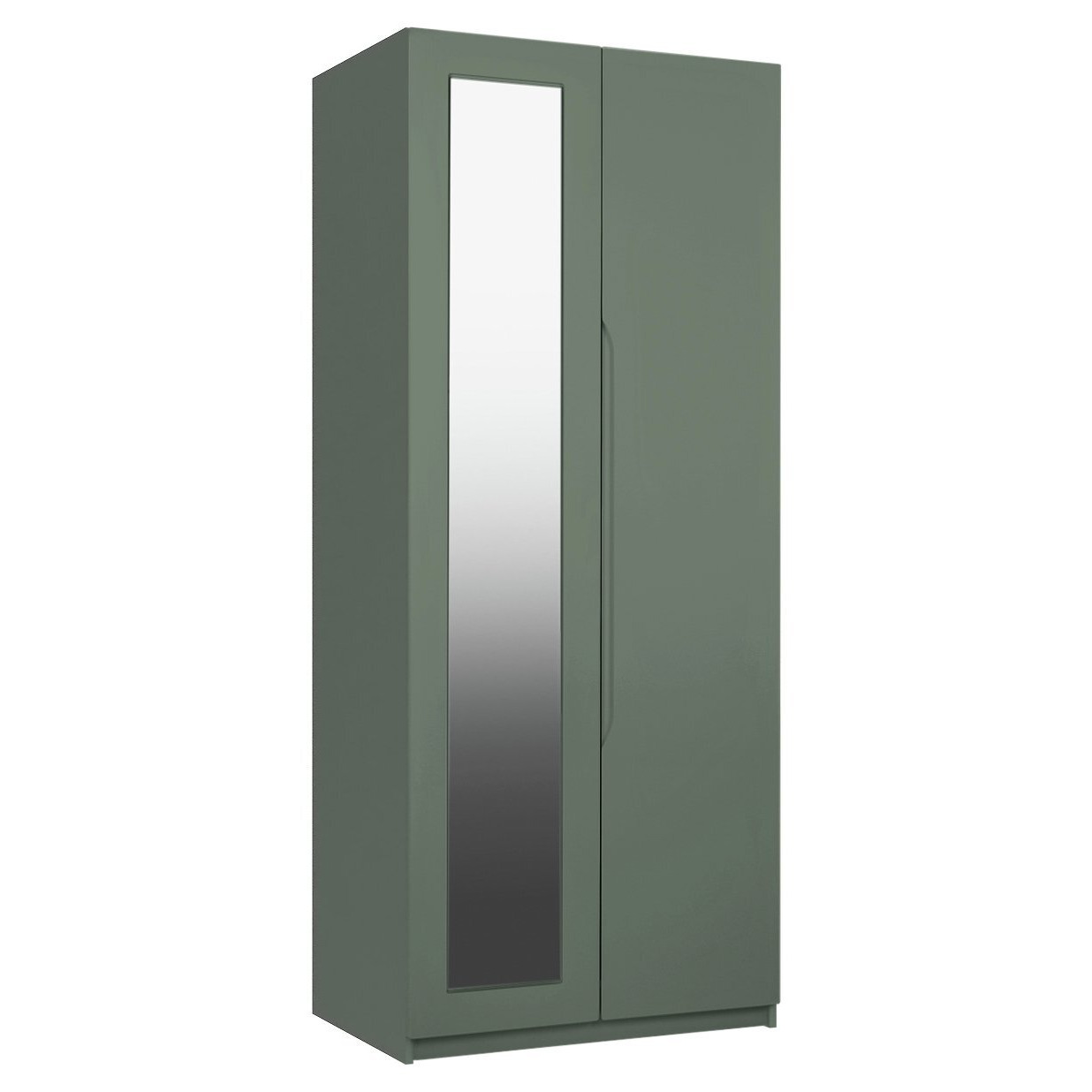 Legato 2 Door Mirrored Wardrobe - Green - image 1