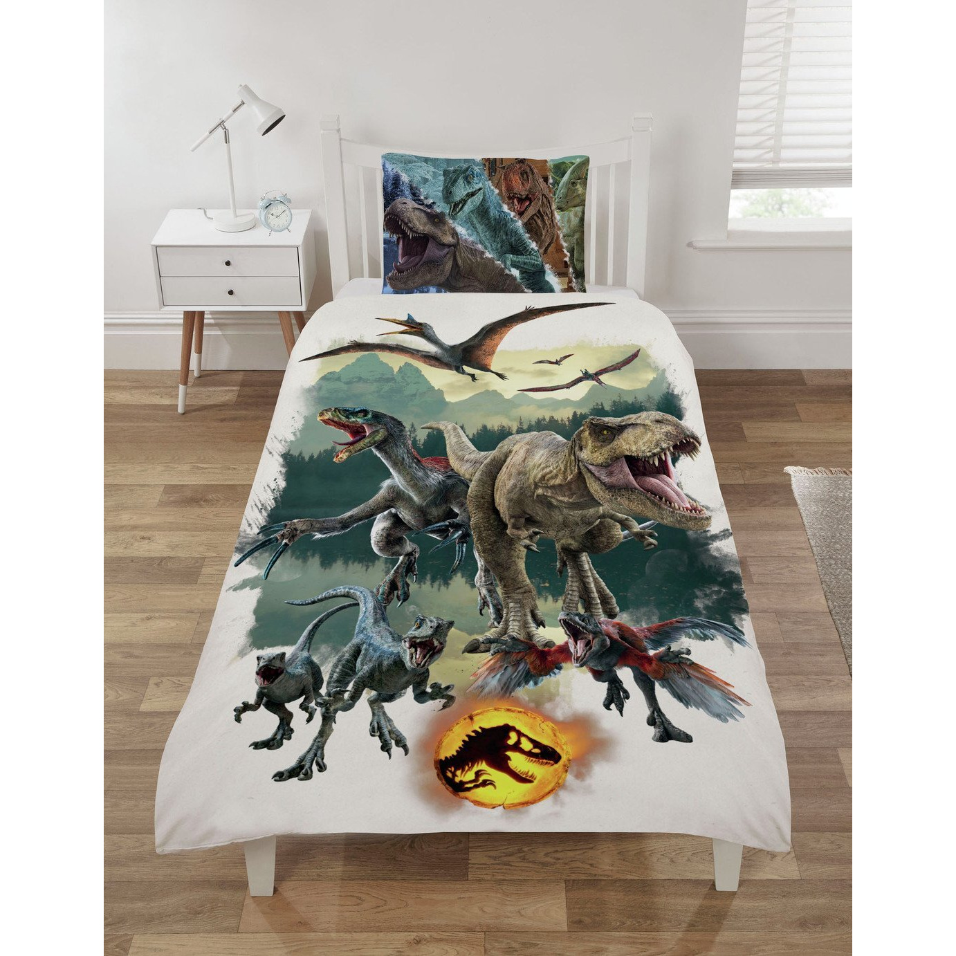 Jurassic World 3 Reversible Kids Bedding Set - Single - image 1