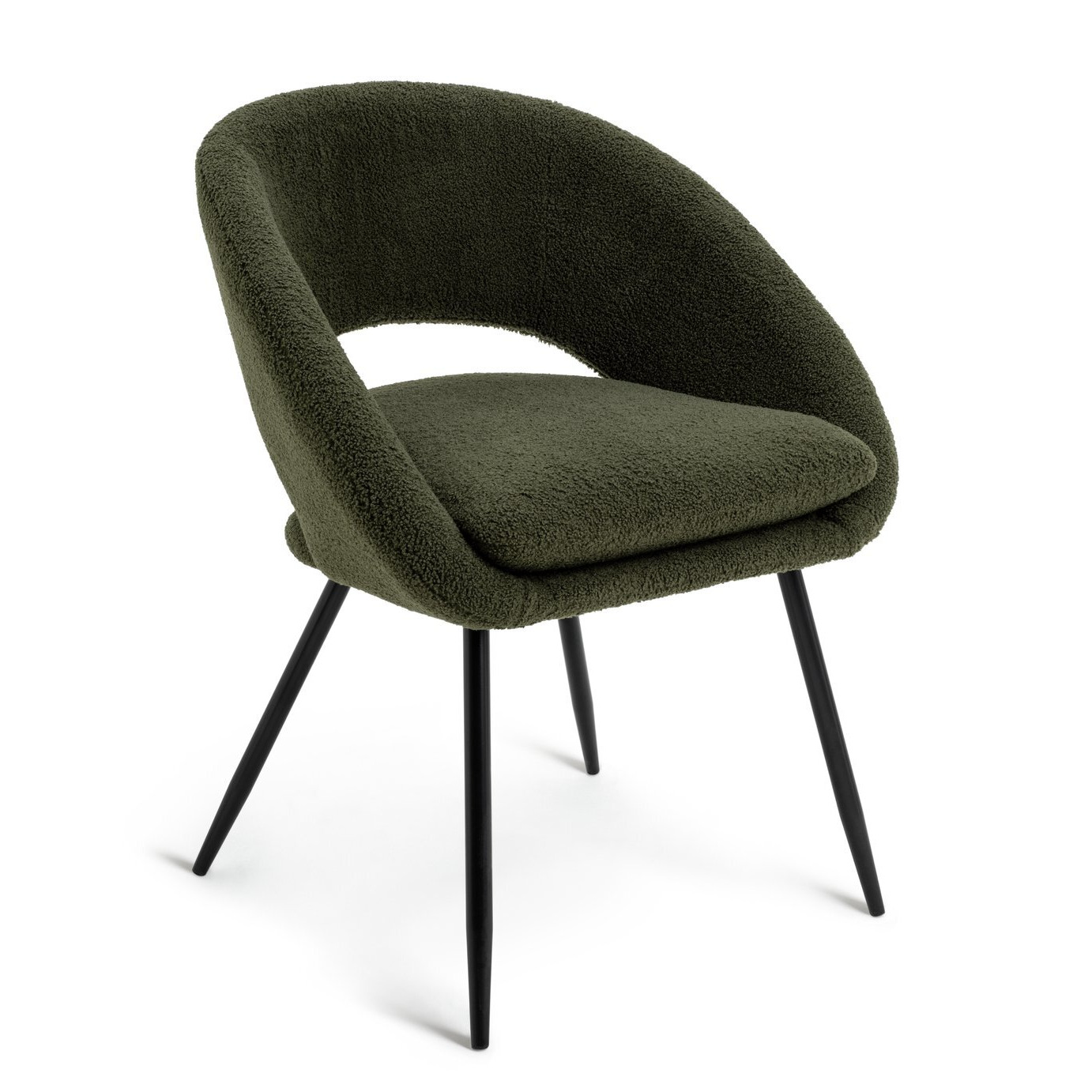Habitat Hermione Boucle Chair - Green - image 1