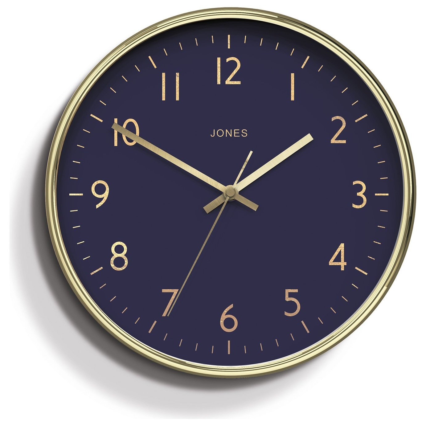 Jones Clocks Studio Analogue Wall Clock - Gold - image 1