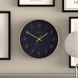 Jones Clocks Studio Analogue Wall Clock - Gold - thumbnail 2
