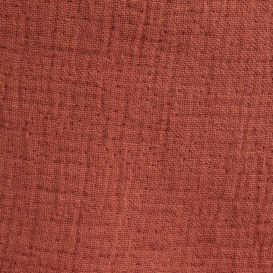 Habitat Cotton Plain Textured Throw - Terracotta - 150x200cm - thumbnail 2
